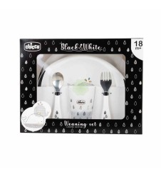 CHICCO SET PAPPA BLACK&WITHE 18M+ WHALES