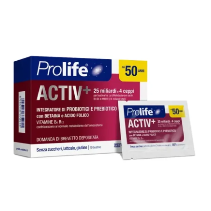 Prolife Active+ 50 anni 10 bustine -  Integratore di Probiotici 