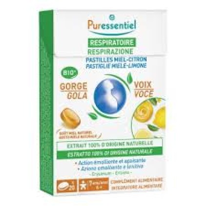 Puressentiel pastiglie gola voce miele limone 44 g