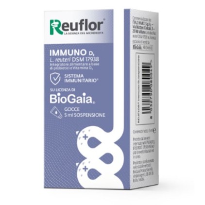 REUFLOR IMMUNO D3 GOCCE 5ML - Integratore per l'equilibrio della flora intestinale