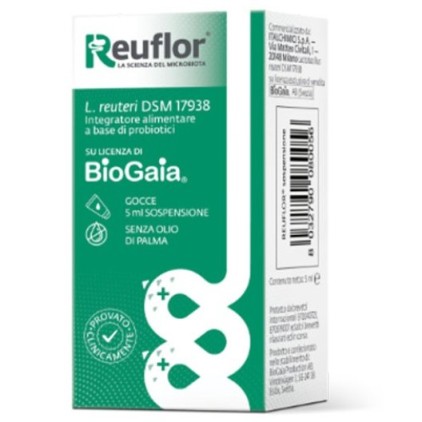 REUFLOR GOCCE 5ML - Integratore per l'equilibrio della flora batterica intestinale