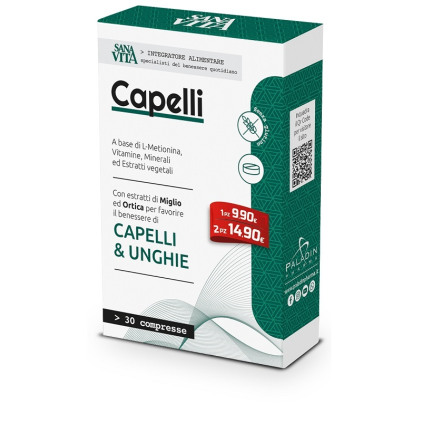 SANAVITA Capelli 30 compresse - Integratore per il benessere di capelli e unghie