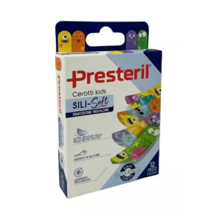 PRESTERIL SILISOFT KIDS 12 Cerotti in silicone per bambini
