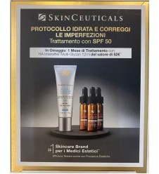 SKINCEUTICALS OIL SHIELD COFANETTO IDRATANTE CORRETTIVO PROTETTIVO - Oil Shield UV Defense Sunscreen 30ml + HA Intensifier Multi-Glycan 12ml