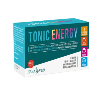 ErbaVita TONIC ENERGY 10 Flaconcini - Integratore per il metabolismo energetico