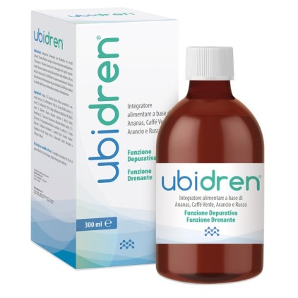 UBIDREN 300ml - Integratore per il drenaggio dei liquidi e la funzionalità del microcircolo