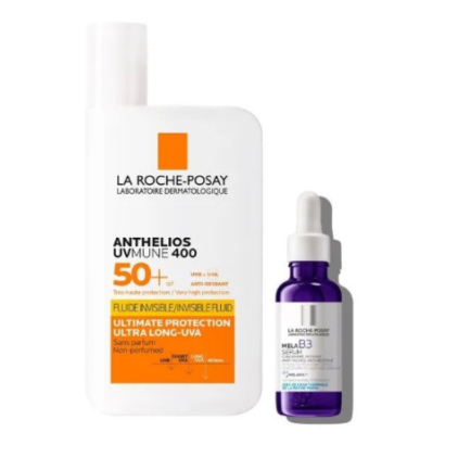 ANTHELIOS UVMUNE 400 FLUIDO INVISIBILE ANTIMACCHIE 50ML + MELA B3 SIERO 10ML
