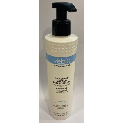 Vebix Phytamin Active Shampoo Antiforfora  250 Ml - Shampoo Dermopurificante