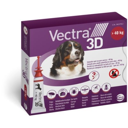 VECTRA 3D Spoton 3 Pipette >40Kg ROSSO