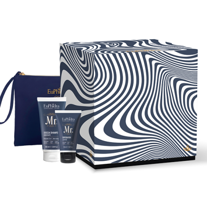 EUPHIDRA VIAGGIARE SENZA META COFANETTO REGALO  DOCCIA SHAMPOO IDRATANTE 100ML +. DOPO BARBA LENITIVO 50ML +BEAUTY POCHETTE TRAVEL 