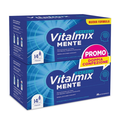 VITALMIX MENTE BIPACK 14+14 FLACONCINI - Integratore a supporto del sistema nervoso e della funzione psicologica