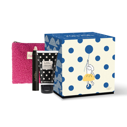 EUPHIDRA COFANETTO REGALO VOLARE OH OH  CREMA MANI IDRATANTE, ELASTICIZZANTE 50ML +LIP BALM STILO +BEAUTY POCHETTE