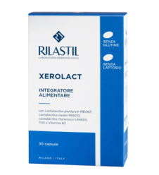 RILASTIL XEROLACT 30 Capsule - Integratore per il benessere della pelle e l'equilibrio della flora intestinale