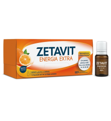 ZETAVIT ENERGIA EXTRA 12 Flaconcini 8ML - Integratore per stanchezza e affaticamento e per le normali funzioni del sistema nervoso