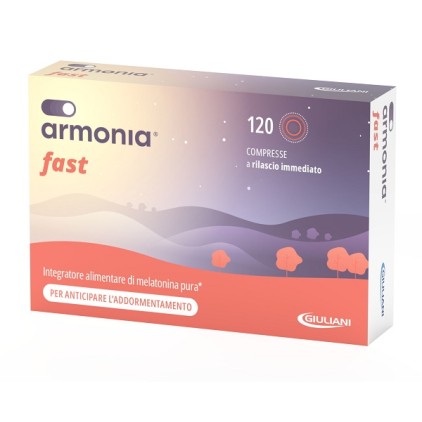 ARMONIA FAST Melatonina 1mg 120 Compresse - Contribuisce alla riduzione del tempo richiesto per prendere sonno