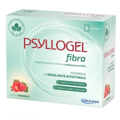 PSYLLOGEL Fibra Fragola 20 Bustine Senza Zucchero