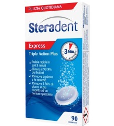 STERADENT TRIPLE ACTION PLUS 90 COMPRESSE