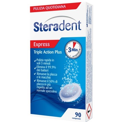 STERADENT TRIPLE ACTION PLUS 90 COMPRESSE