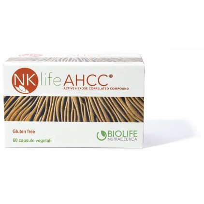 NKLIFE AHCC 60 Capsule - Integratore alimentare per le naturali difese dell'organismo