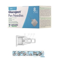 GLUCOJECT Pen Needles 31g 8mm