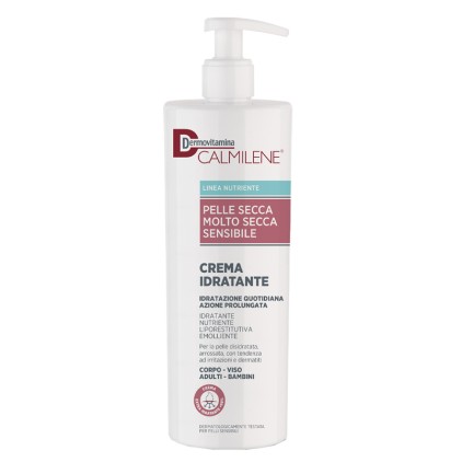 DERMOVITAMINA Calmilene Crema Idratante Pelle Secca, Sensibile, Arrossata 500ml