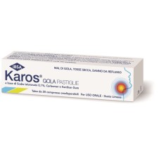 KAROS GOLA 20 PASTIGLIE Benessere della gola e delle vie respiratorie