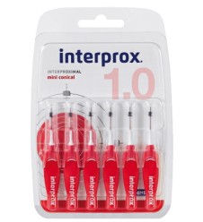 INTERPROX 4G Mini Conico Rosso 6 pezzi