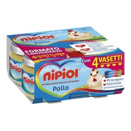 NIPIOL OMOG POLLO 4X80G