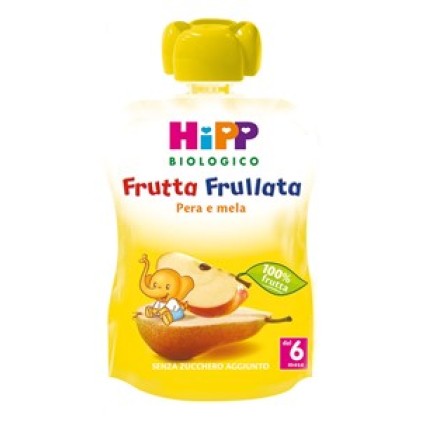 HIPP BIO FRUTTA FRULLATA MELA/PERA 90G
