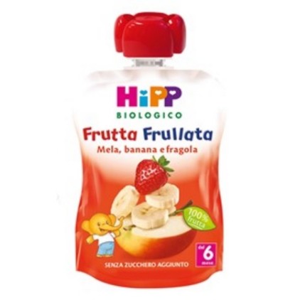 HIPP Bio Frutta Frullata Mela Banana e Fragola 90g