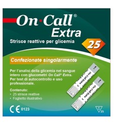 ON CALL EXTRA STR GLICEM 25PZ