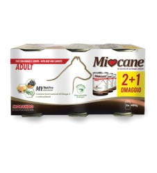 MIOCANE PATE' TRIS MANZO/CAROTE 3x400g