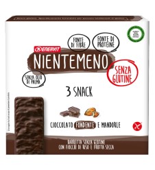 NIENTEMENO Barretta Cioccolato Fondente e Mandorle 3x33g