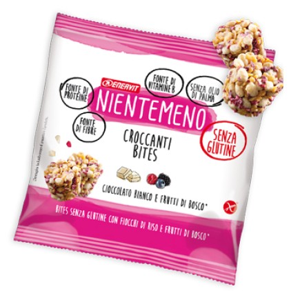 NIENTEMENO Bites Cioccolato Bianco e Frutti di Bosco 5x22g