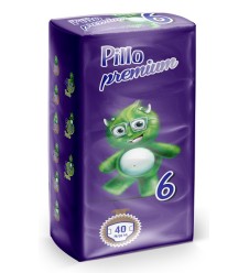 PILLO Premium Pannolino 6 XL 16/30Kg 40 Pezzi