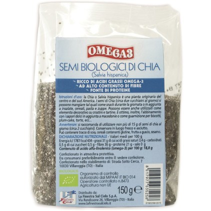 OMEGA 3 SEMI DI CHIA BIO 150G