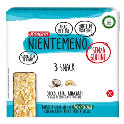 NIENTEMENO Barretta Cocco Chia Anacardi 3 Snack