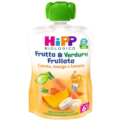 HIPP Bio Frutta & Verdura Frullata Carote Mango Banana 90g