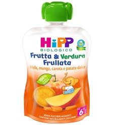 HIPP Bio Frutta & Verdura Frullata Mela Mango Carota 90g