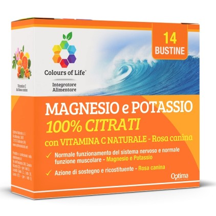 COLOURS Life Magnesio Potassio Vitamina C 14 Bustine