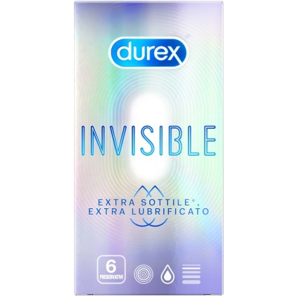 DUREX Invis.Extra Lubr.6pz