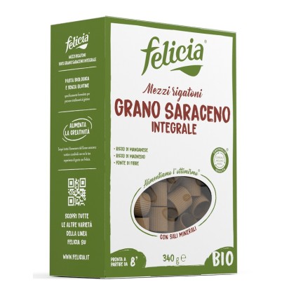 FELICIA Bio Grano Saraceno Mezzi Rigatoni 340g