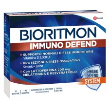 BIORITMON Immuno Defend 12 Bustine - Integratore per il sistema immunitario