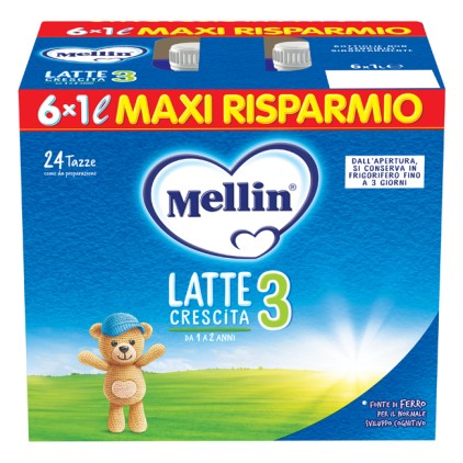MELLIN 3 Latte Liquido6X1000ml