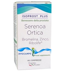 ISOPROST PLUS IPPOCAMPO 40 Compresse - Integratore per la funzionalità della prostata e  delle vie urinarie