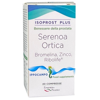 ISOPROST PLUS IPPOCAMPO 40 Compresse - Integratore per la funzionalità della prostata e  delle vie urinarie