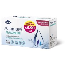 ALIAMARE 30 FLACONCINI 5ML Soluzione fisiologica per aerosol, per igiene di naso, occhi e orecchie e per la pulizia di ferite