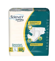 SERENITY Mutandina SoftDry Sensitive Extra L 15 Pezzi