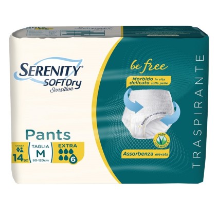 SERENITY Pants SoftDry Sensitive Extra M 14 Pezzi