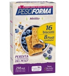 PESOFORMA Bisc.Mirtilli 16pz